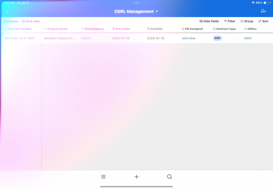 CDRL Management -Airtable Base